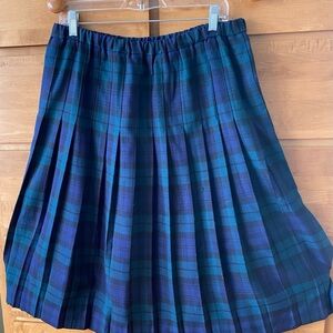 Plaid pleated skirt